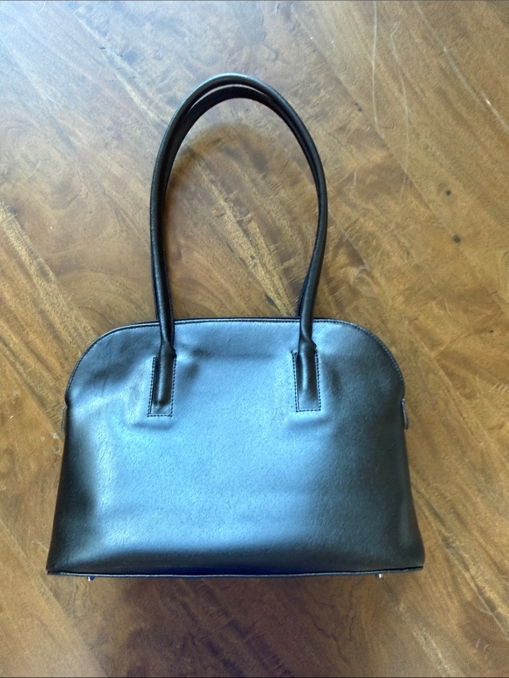 Classic Black Women’s Leather Tote Bag Valentina